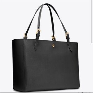 Tory Burch York Tote Black Leather Bag